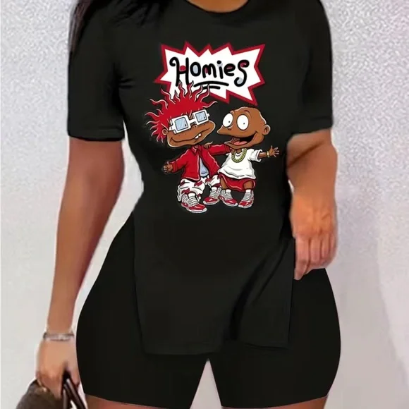 Nickelodeon Pants Jumpsuits Rugrats Shirt And Shorts Poshmark